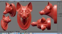Fox bust by Jellofox