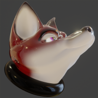 Jello fox head bust