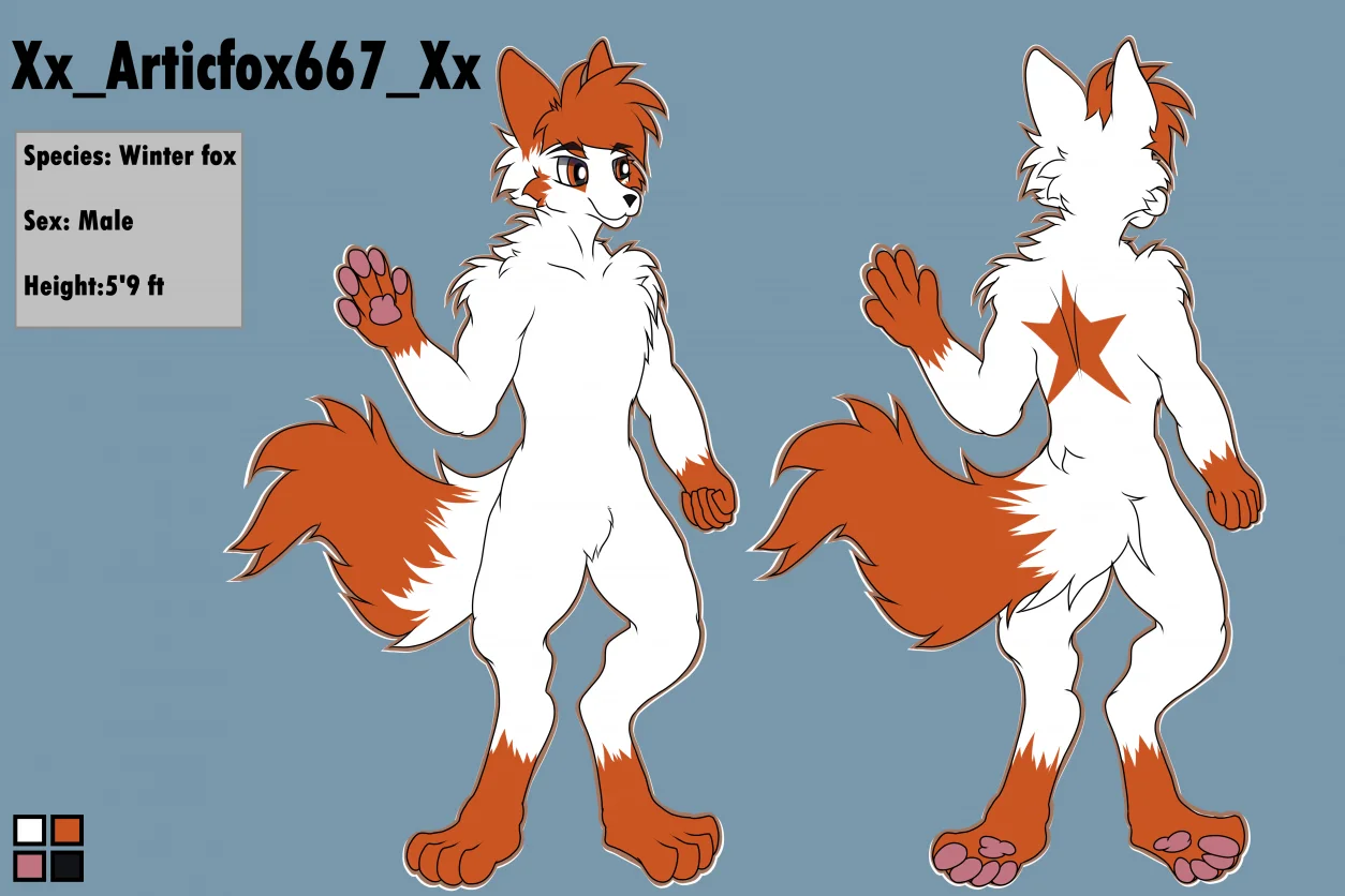 Articfox0001 by Civil_Engineer_Dragon, 犬科 , 狐狐 双视, 雄性 