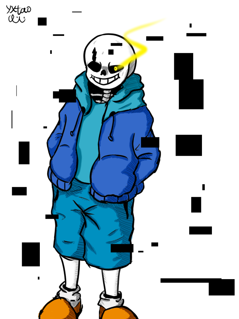 sans by 意克尔斯·桃, undertale, sans