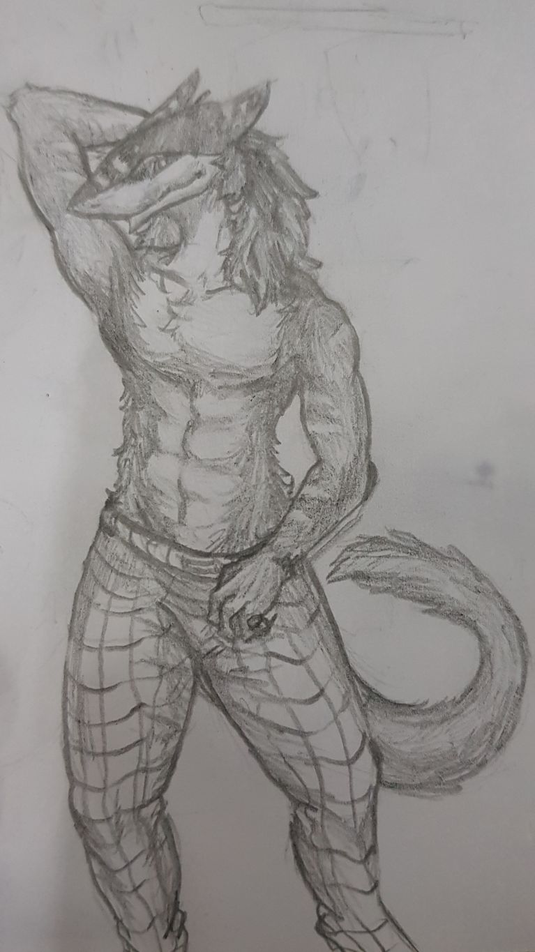 sergal  by 意克尔斯·桃, furry, sergal, 鲨狗