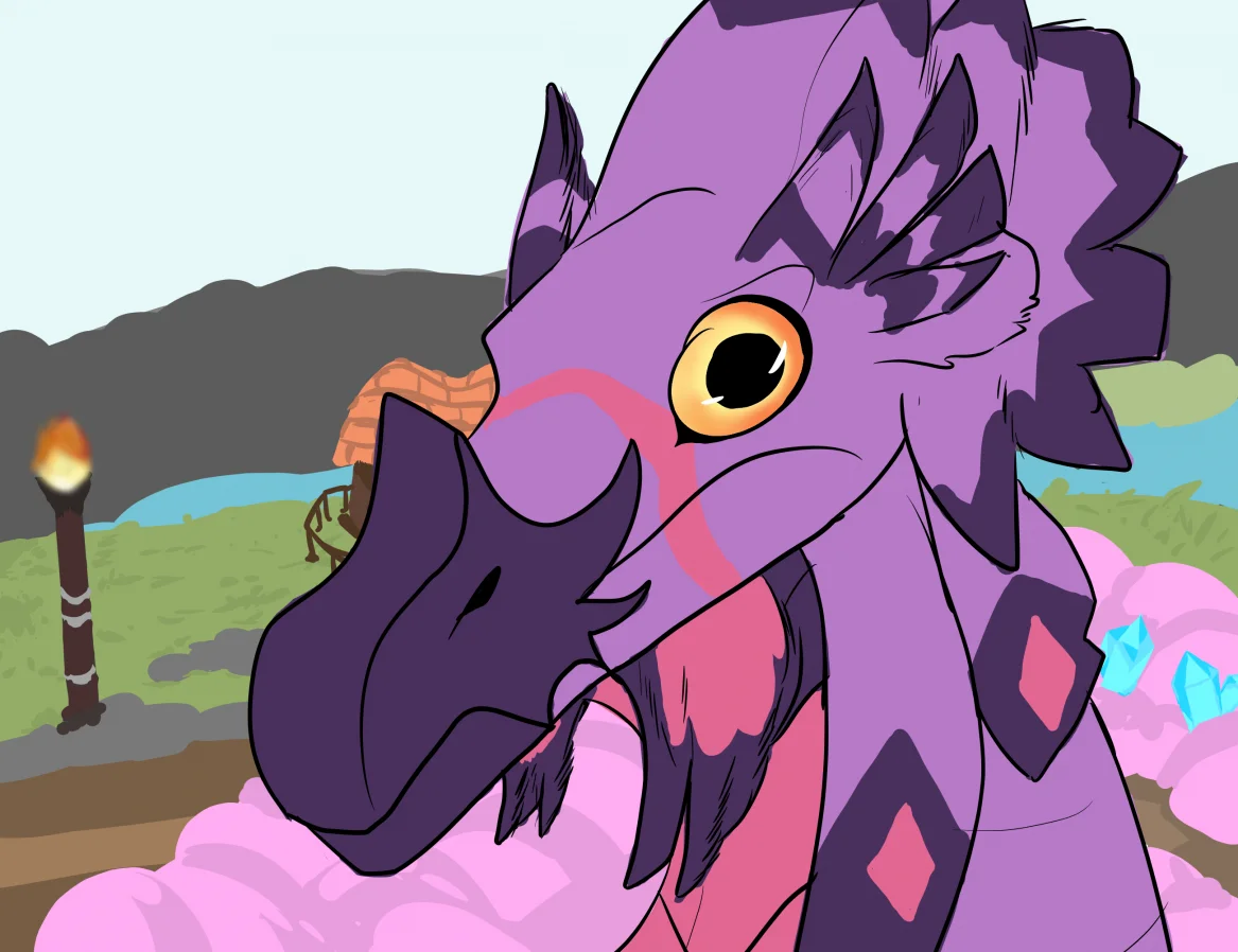 *龙母的凝视 by 意克尔斯·桃, 龙之冒险, Roblox, dragon, Mother dragon, Dragon-Adventures, 龙