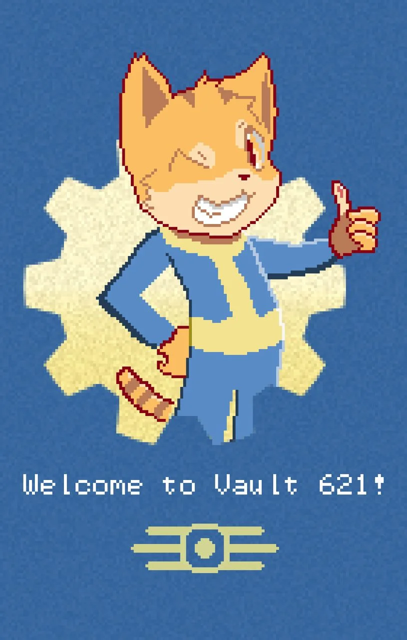 Vault-Tec Vault 621 by AsterTheMedStu, Fallout, fanart, 辐射
