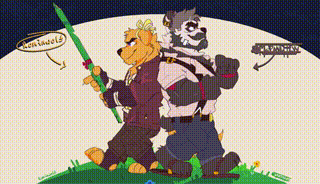 Hew & Romin by Rominwolf, romin, 罗明, MrPandHew, Hew, 动画