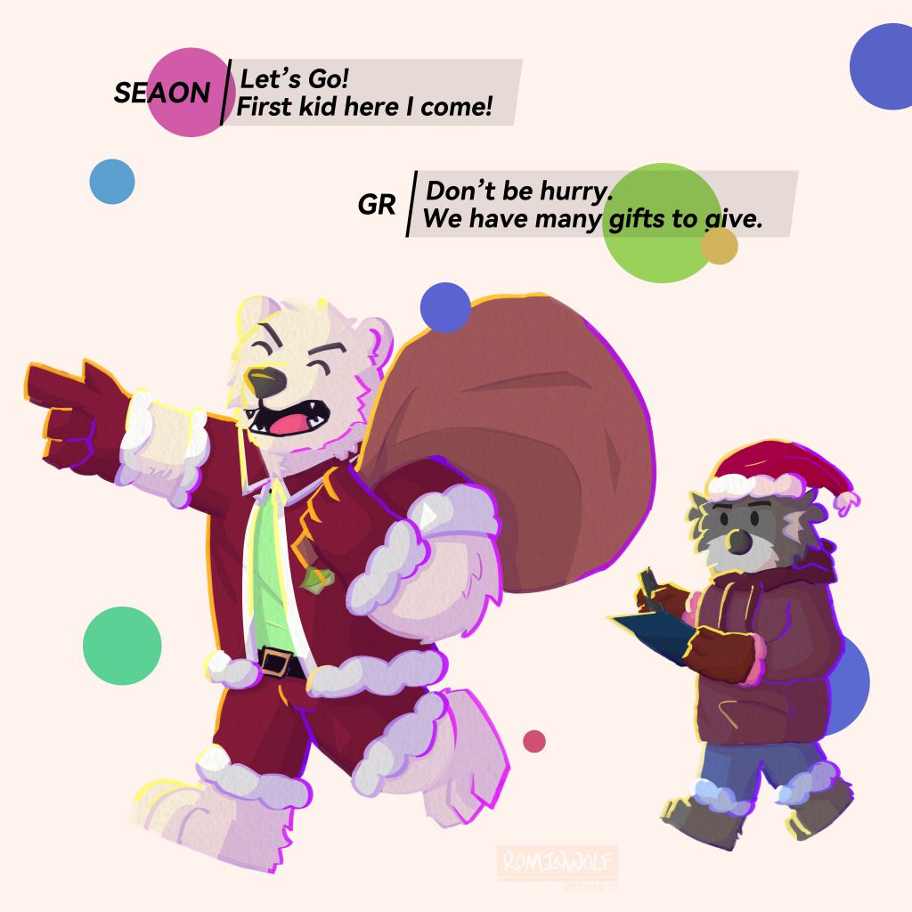 现在是 —— 圣诞季！ by Rominwolf, Christmas, GR, Seaon, 圣诞, 基阿, 西昂