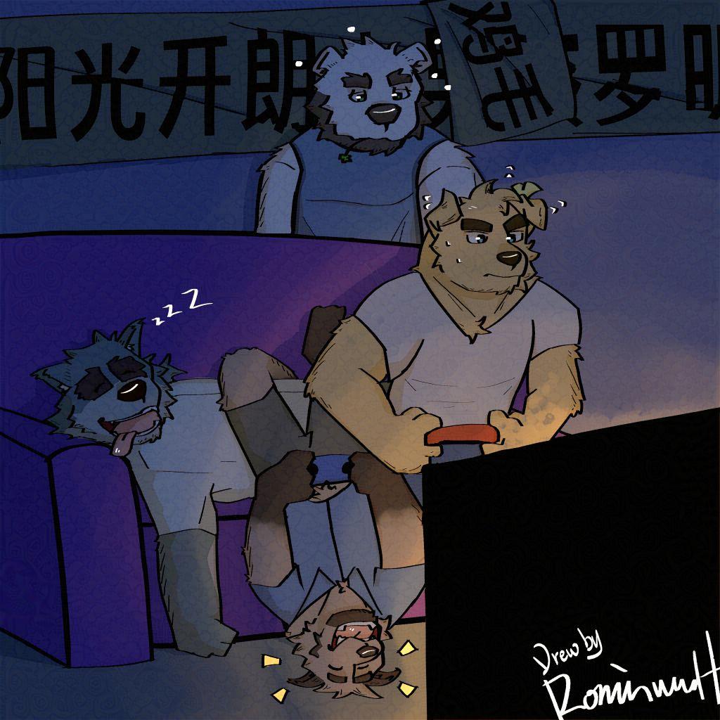 第 24 个生日 by Rominwolf, 罗明, 阿莫罗格, 戴夫, 泰森, Romin, Amorog, Dave, Tyson, 贺图