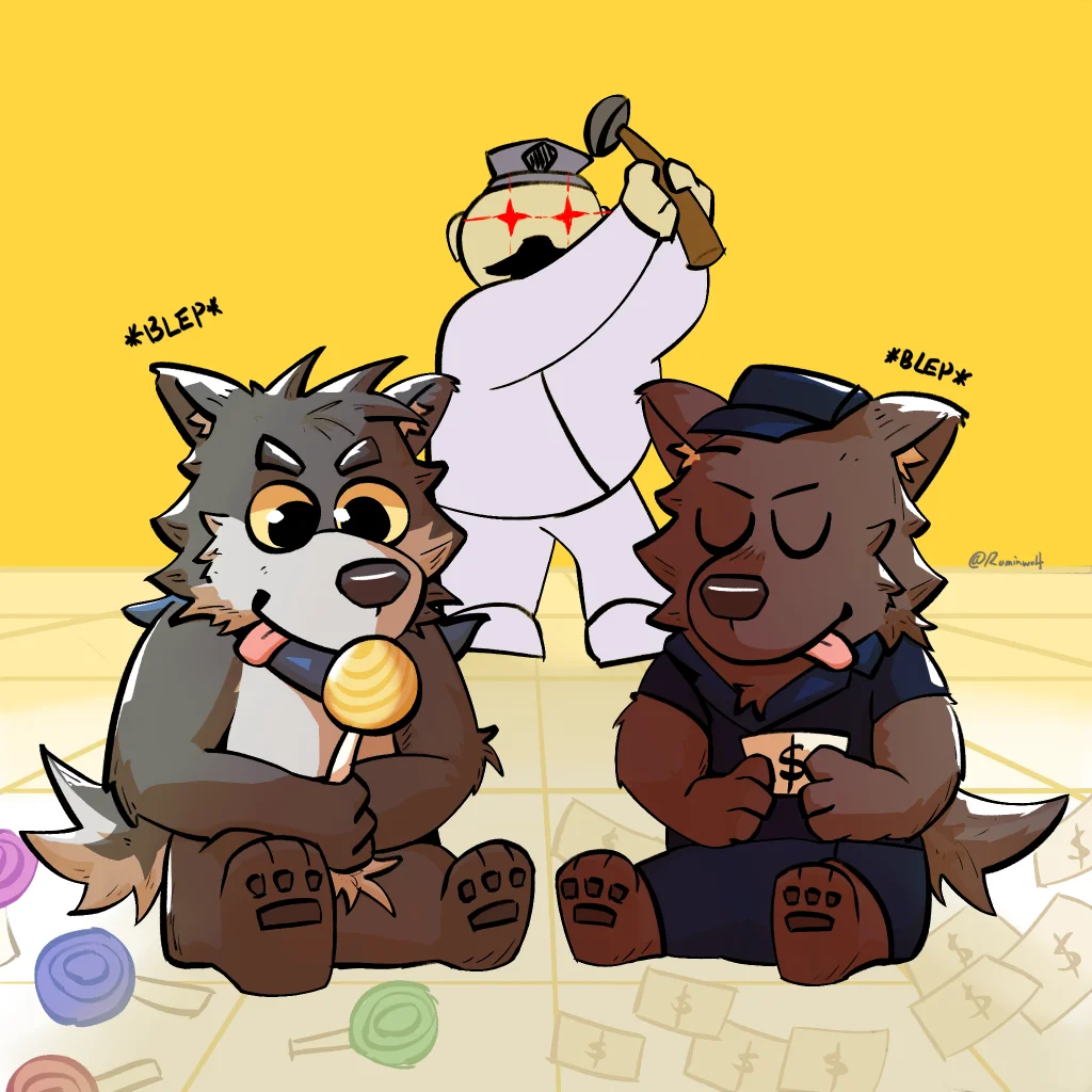 Kyle and Flunky Bleping by Rominwolf, 狼, Flunky, Kyle