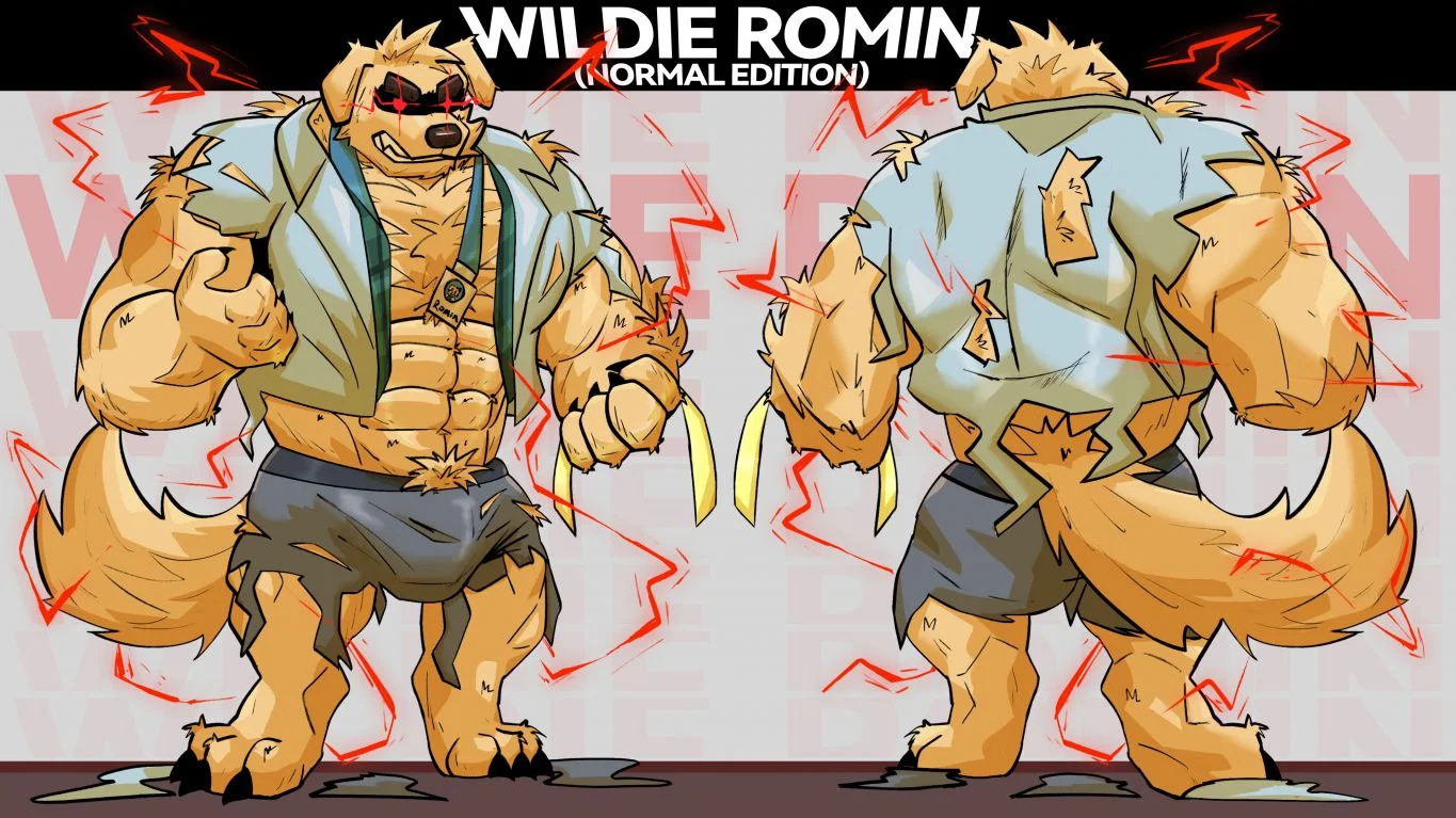 狂暴罗明（正常版本） by Rominwolf, romin, wildie, 狂暴, 罗明, 设定图