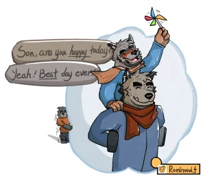 Dave, David and Tyson by Rominwolf