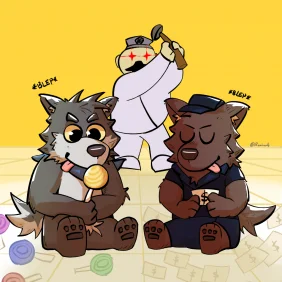 Kyle and Flunky Bleping by Rominwolf