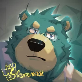神秘眼镜熊 🐻 by Rominwolf
