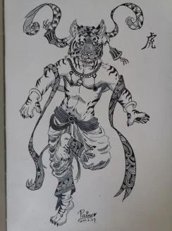 是老虎！