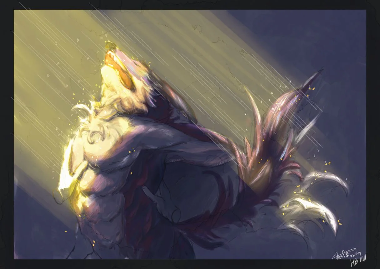救赎 by 松武原, furry, 板绘, 狼, 犬, 赠图