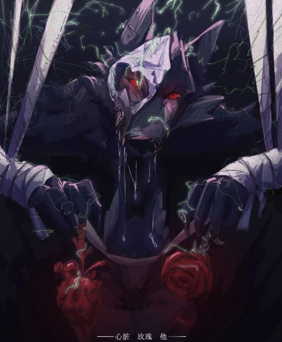你的选择？ by 松武原, furry, 板绘, 赠图, 狼