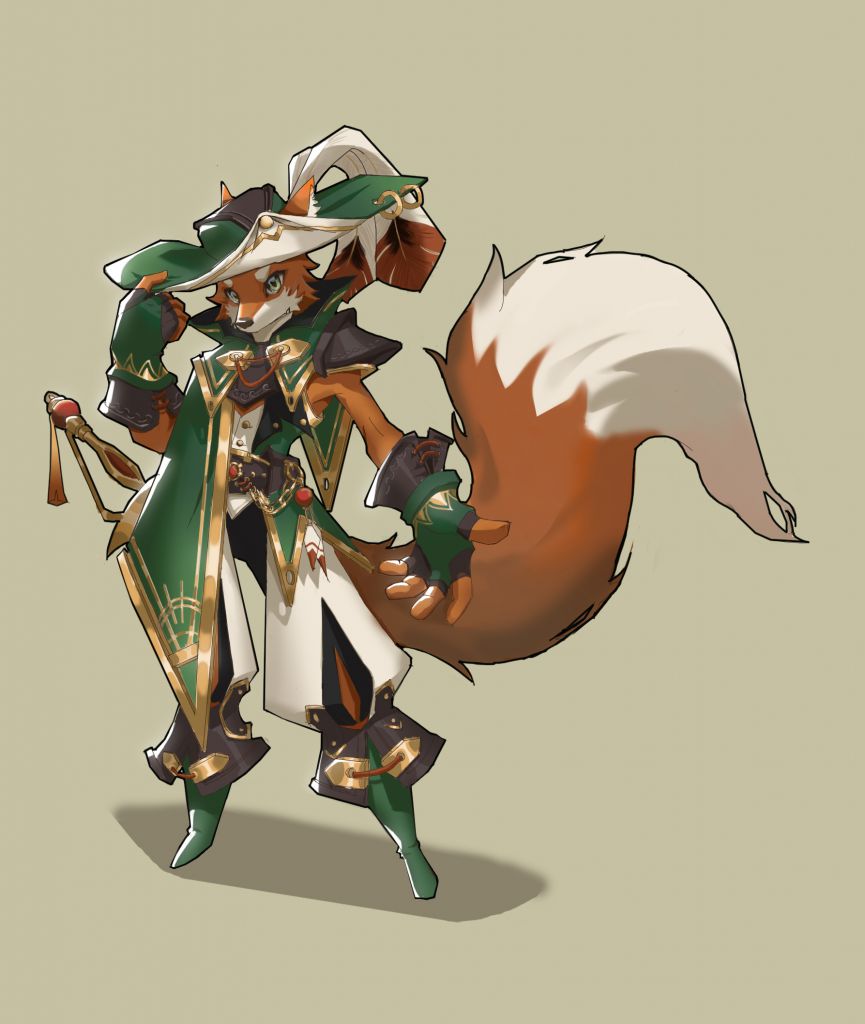 狐狸剑士 by 纹刀兔, fox, furry, 狐狸