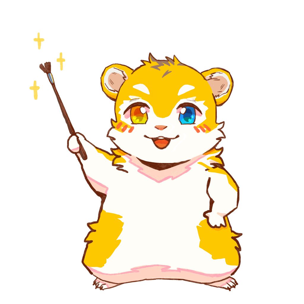 2022-04-23 144951(1)自画像 by 九成柠, furry, 仓鼠