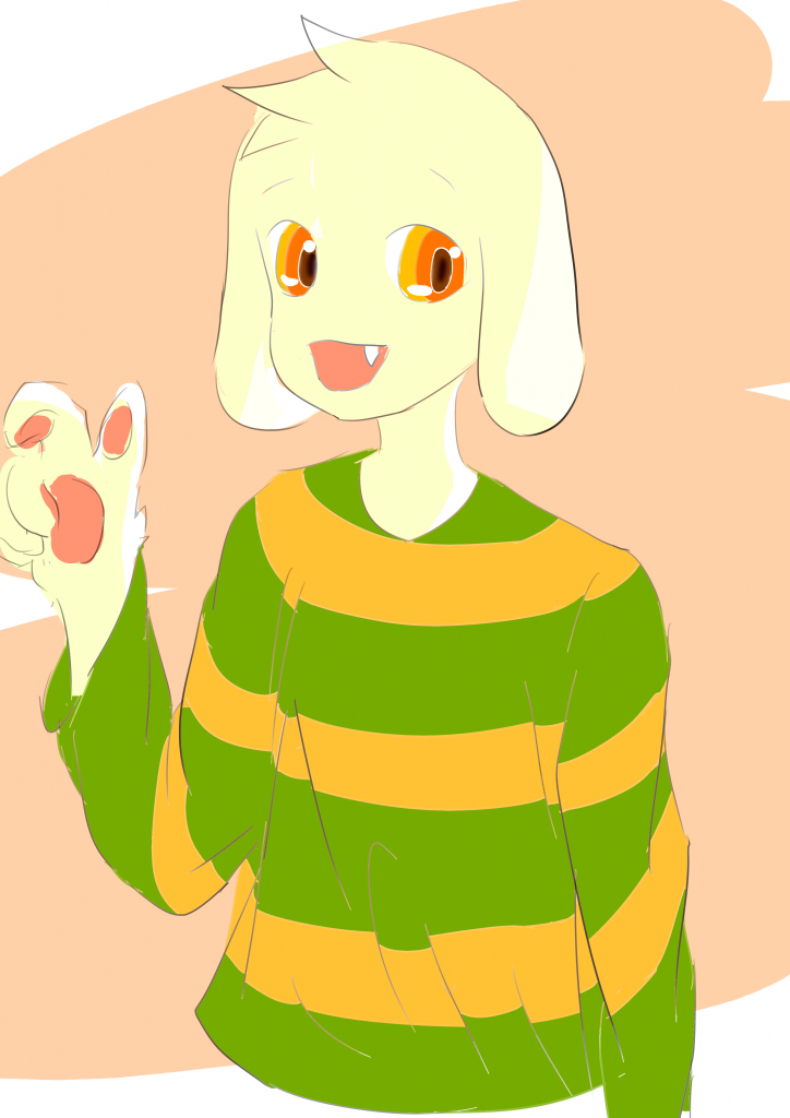 asriel 摸鱼 by 白羊之魂-Arcot