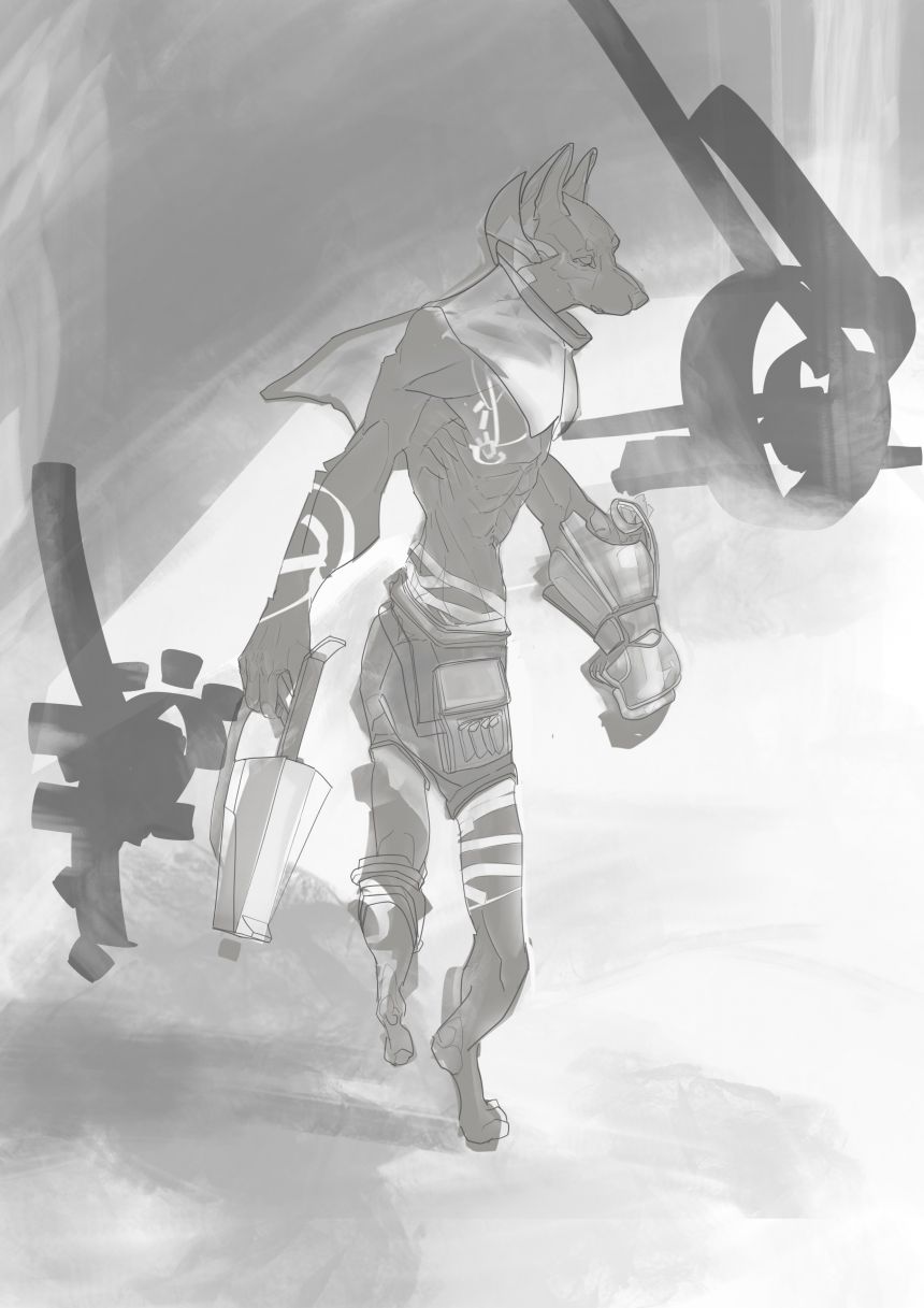 古域神兵 阿剎爾  線搞 by 汪弟, #角色設計