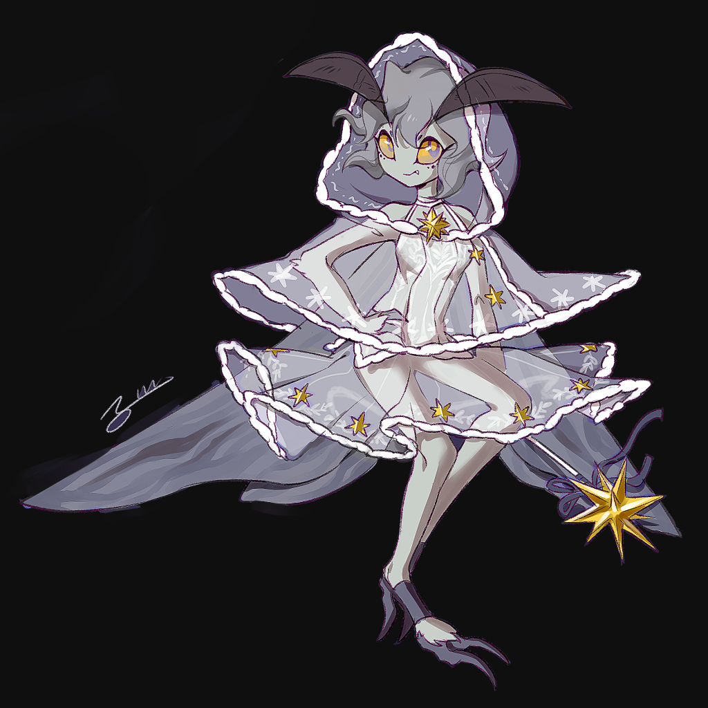 冬蛾2P色 by 圭巢, 蛾, OC