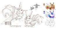 蜂鸟兔 草图
