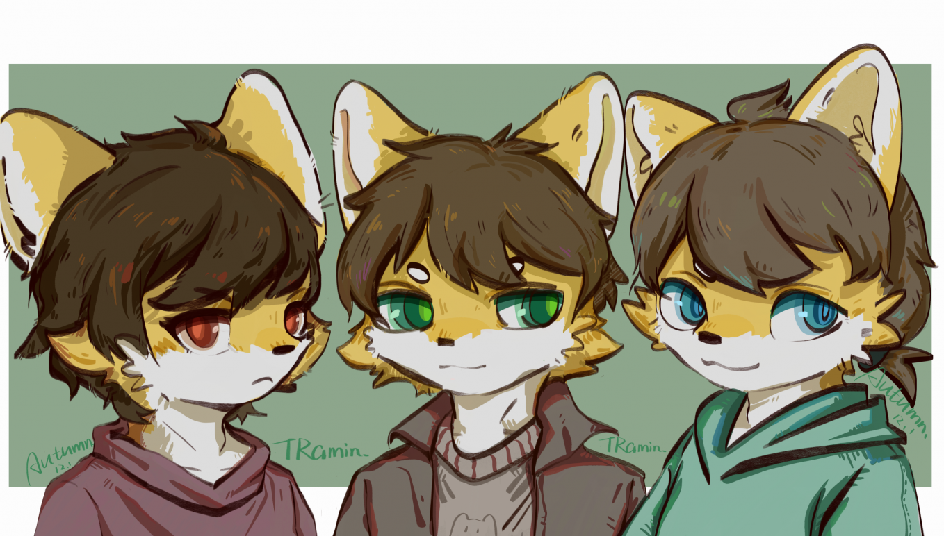 锤家三兄弟 by 格拉兰斯的秋狐, Furry, 兽人, 猫猫, cat