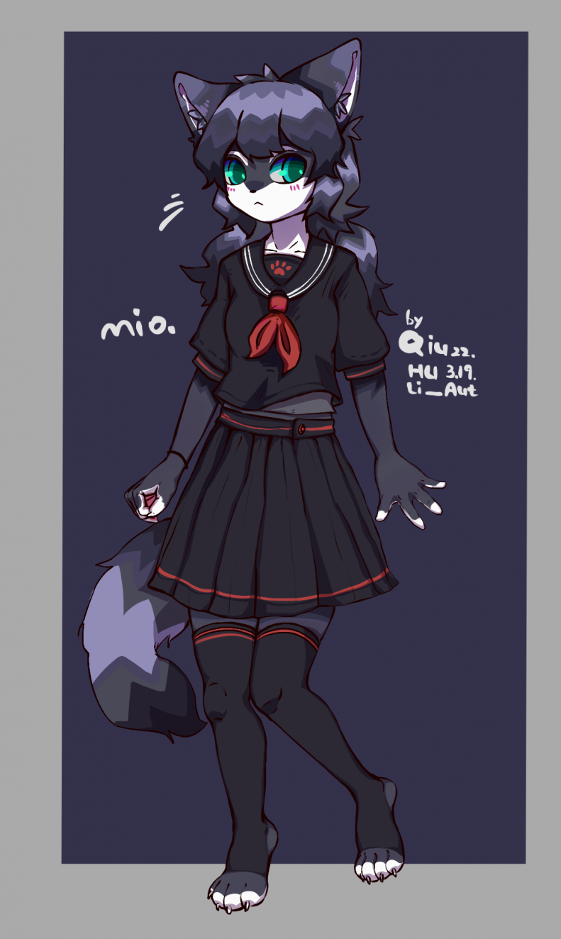 Mio弥尤 by 格拉兰斯的秋狐, dog, Furry, 兽人, 狗, 秋狐