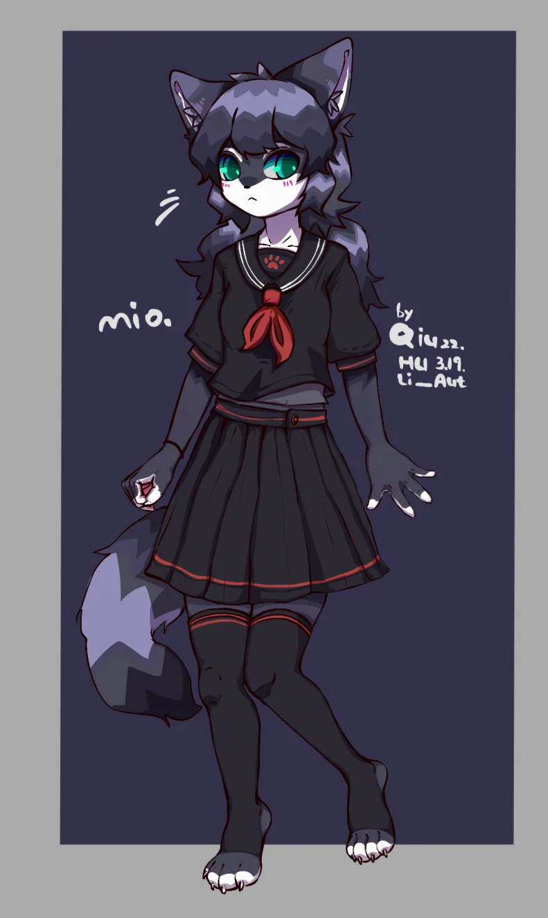Mio弥尤 by 格拉兰斯的秋狐, 狗, 兽人, 秋狐, Furry, dog