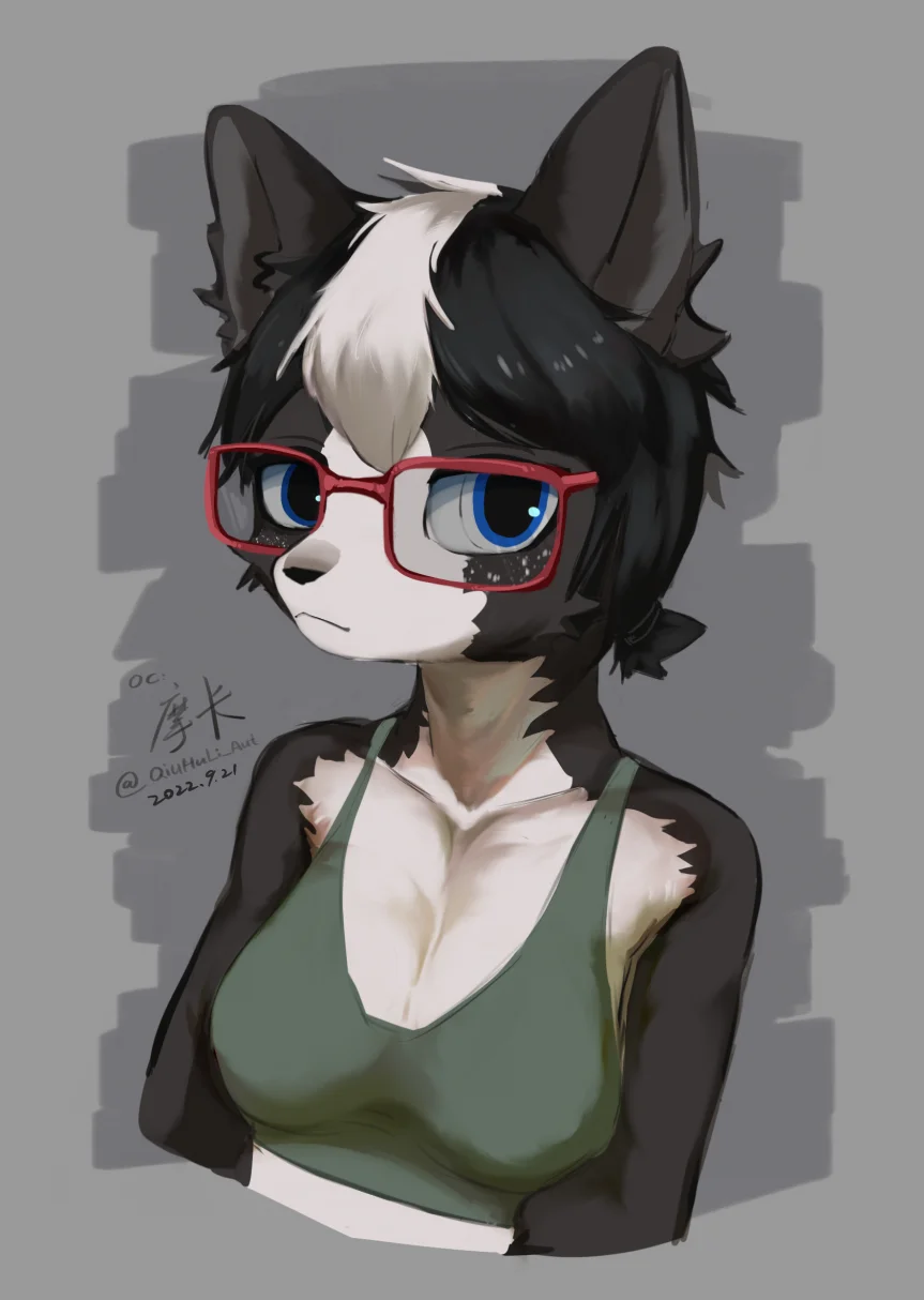 边牧摩卡 by 格拉兰斯的秋狐, 秋狐, Furry, 兽人, Dog, 狗, 边牧