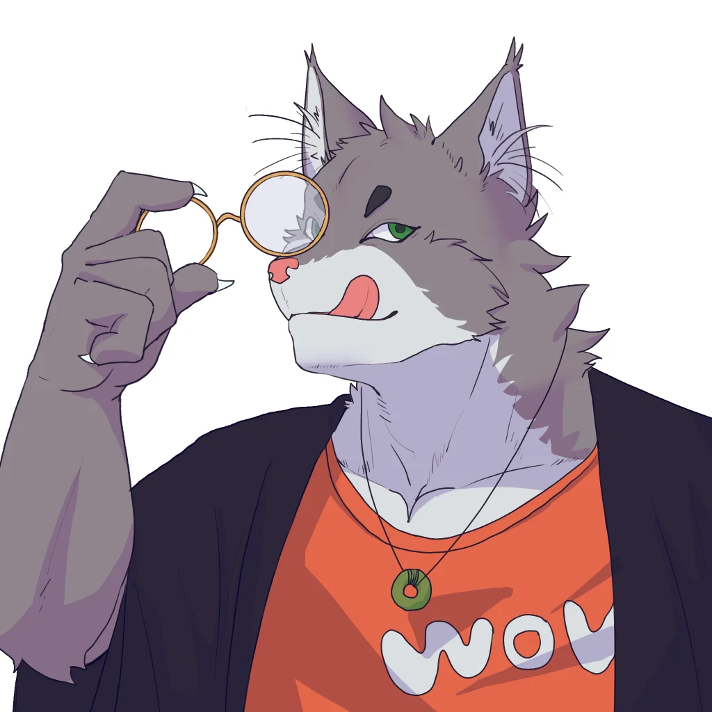 面部表情练习猫猫 by 刊刊, furry, 全身, 单人, 兽人, 猫