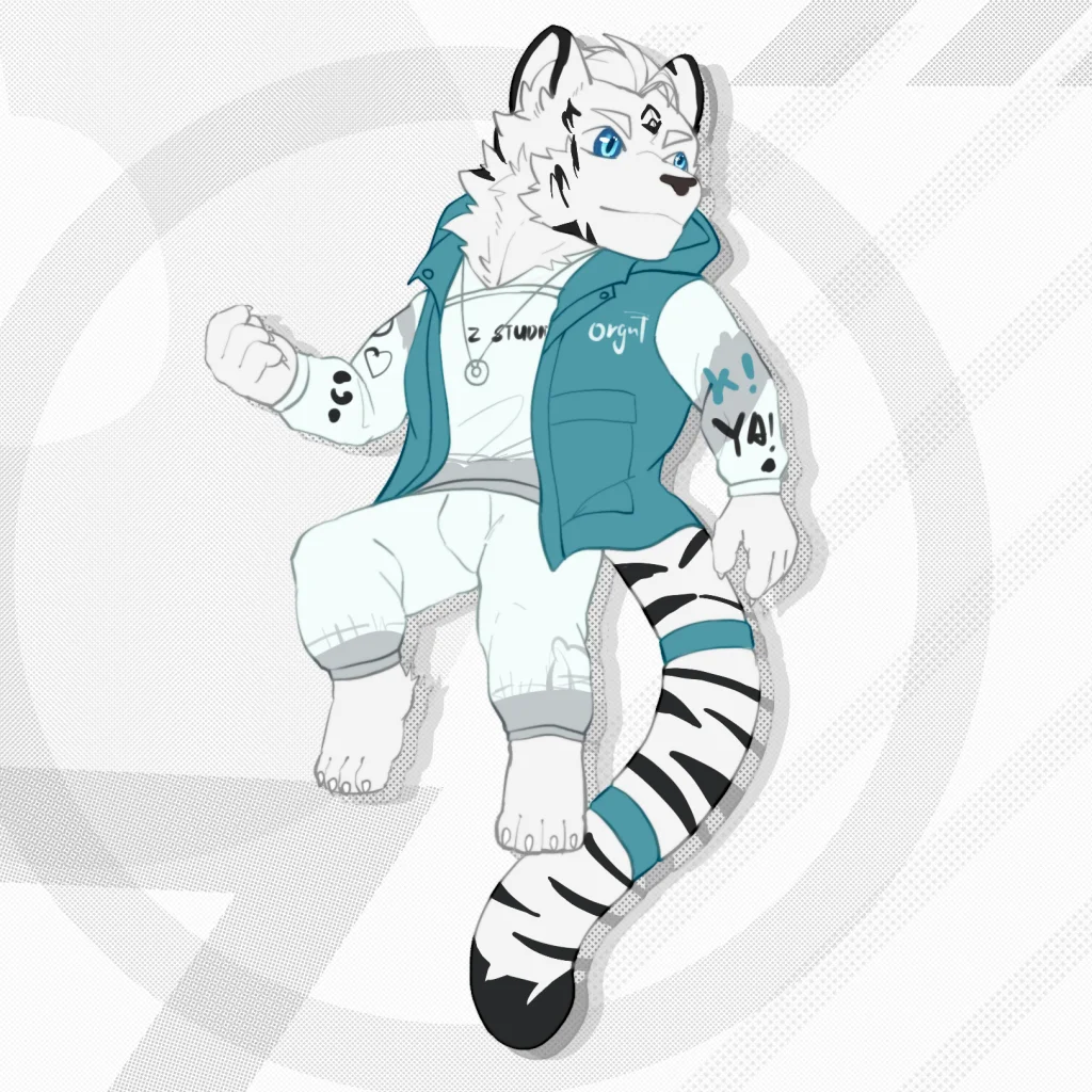 Q版练习 by 刊刊, 狗, 单人, 兽人, 狼, 帅, furry, 全身