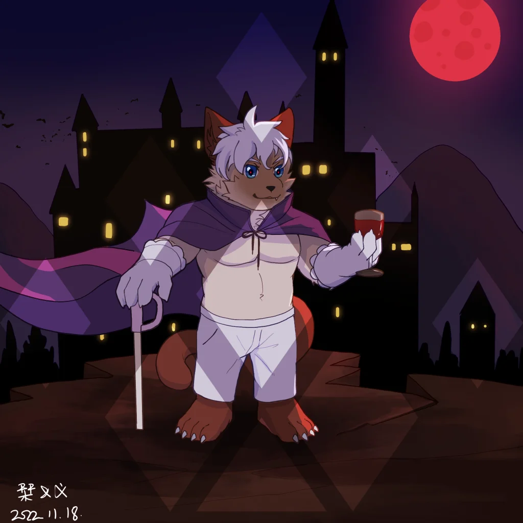 马太的Q版委托 by 刊刊, 全身, Q版, 兽人, furry