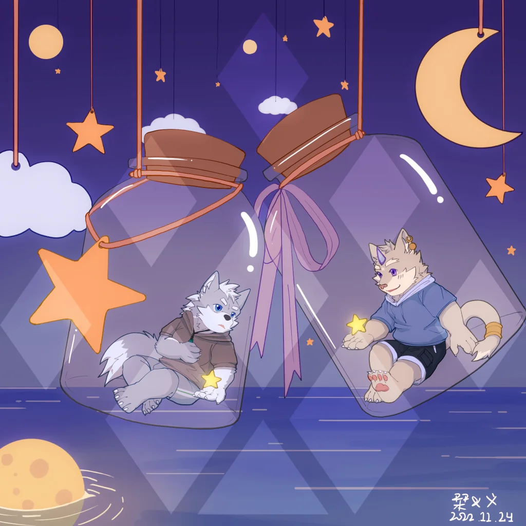 空空的Q版委托 by 刊刊, furry, Q版, 全身, 兽人