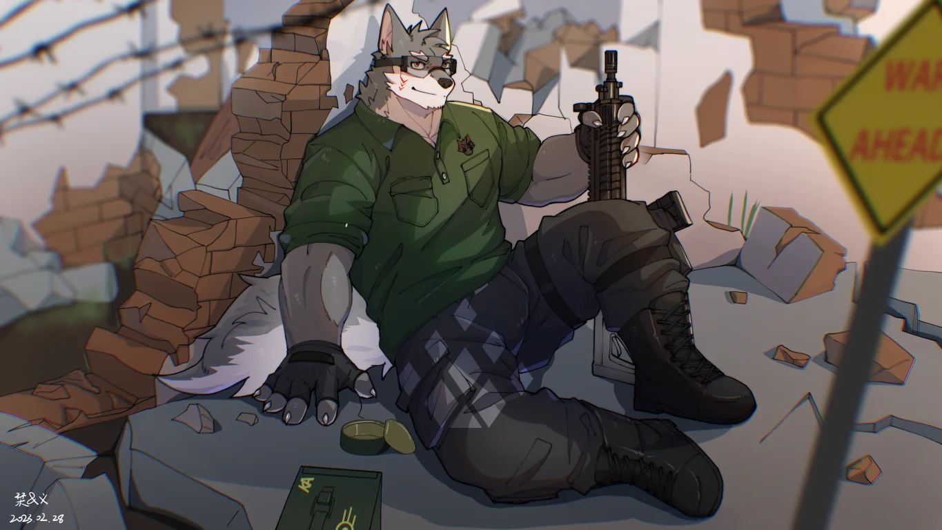 程峰的常稿委托 by 刊刊, 兽人, furry, 全身