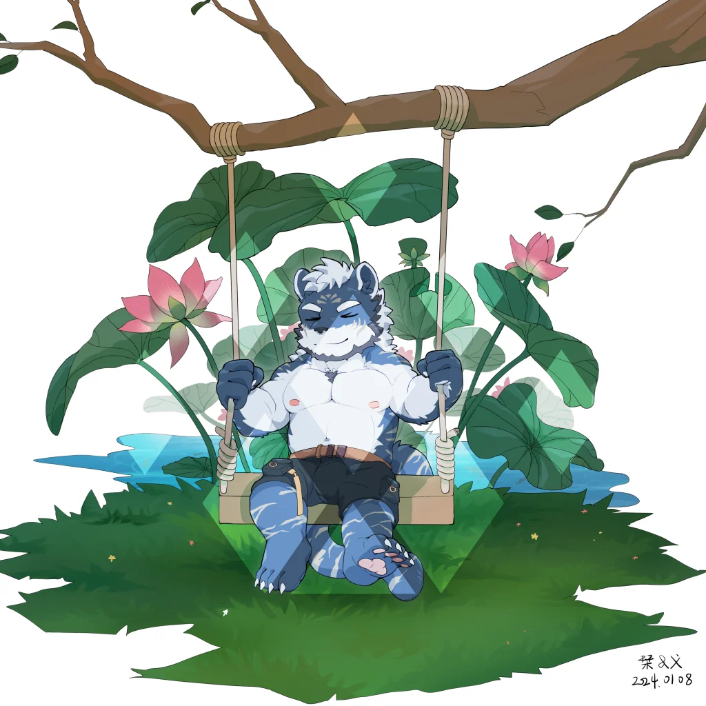 蛋元咖啡Q版委托 by 刊刊, Q版, furry, 兽人