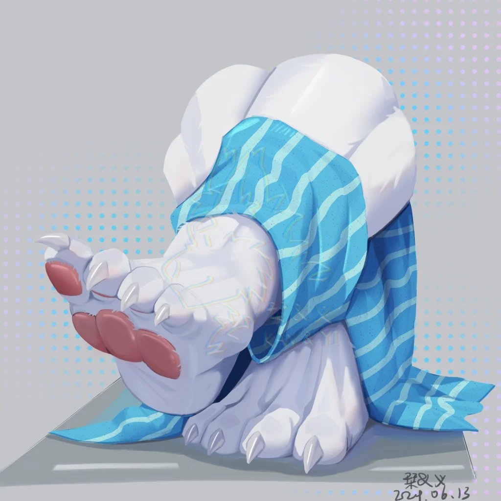 07N的爪爪委托 by 刊刊, furry, 兽人, 脚
