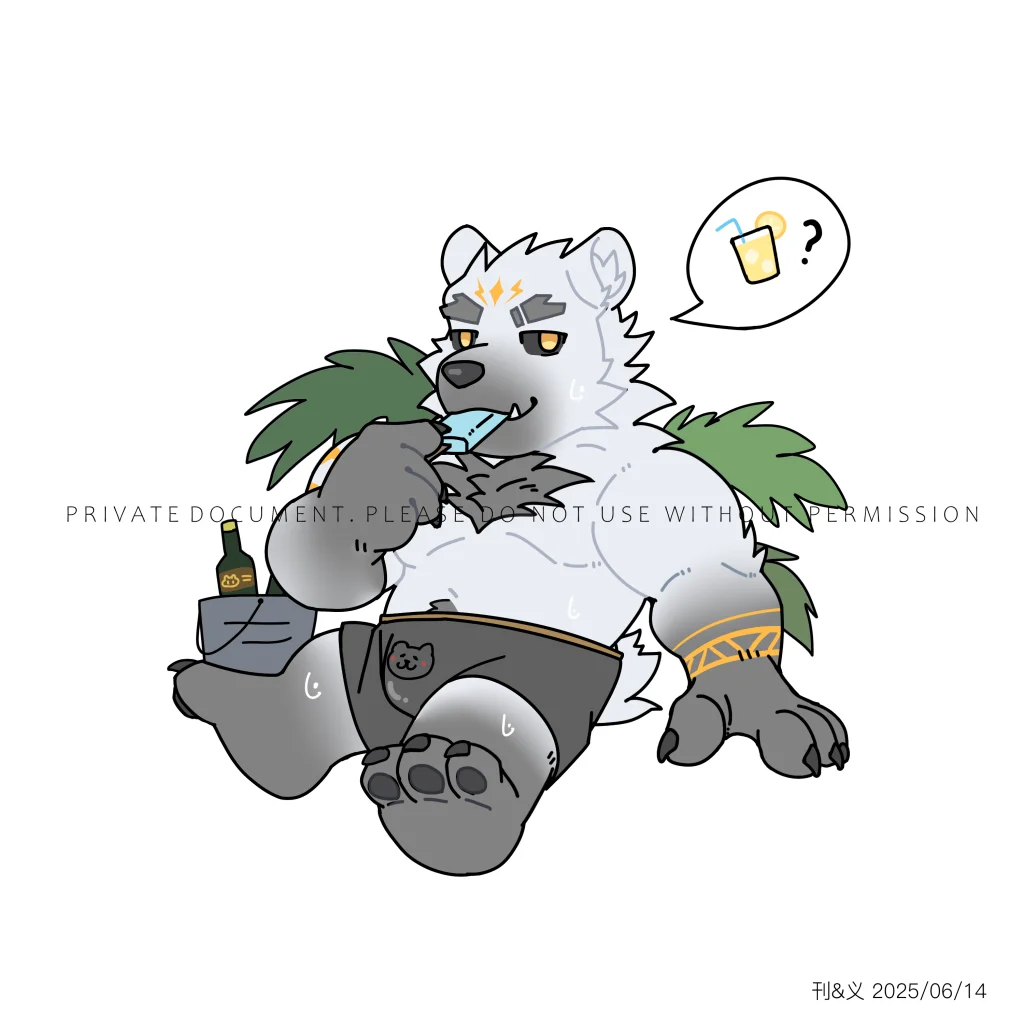 柏隆Q版 by 刊刊, furry, Q版, 兽人