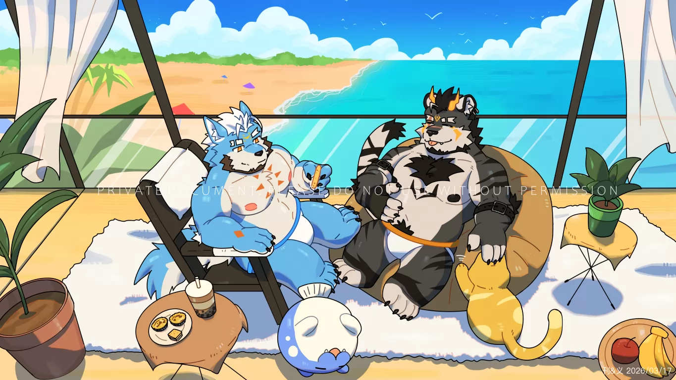 阿辉Q版委托 by 刊刊, furry, Q版, 兽人