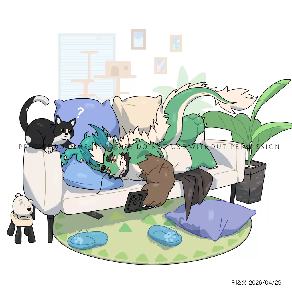 阿文Q版 by 刊刊, furry, Q版, 兽人