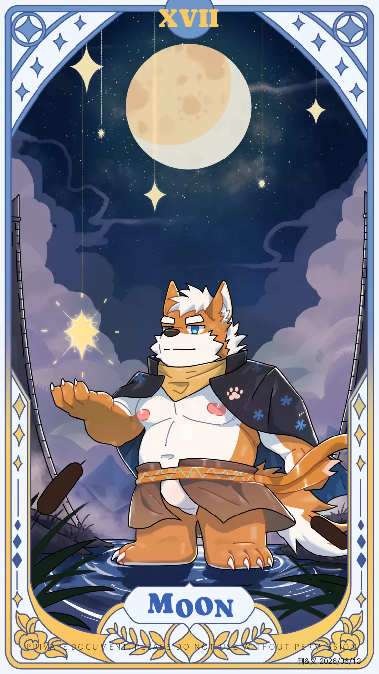 qtQ版 by 刊刊, furry, 全身, 兽人, 塔罗牌