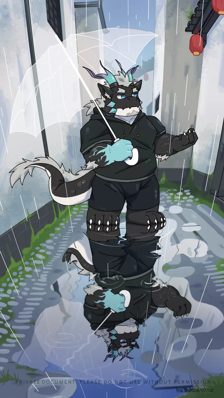 真君Q版委托 by 刊刊, furry, 全身, 兽人