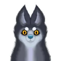 A fluffy wolf by Bluebirddoe