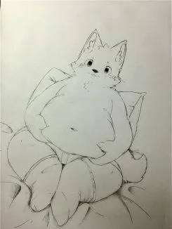 展示肉肚子
