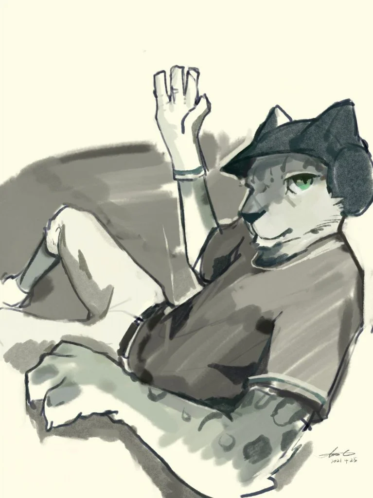 雪豹　ゲン　猫　原画 啓介之助 (@ksk_no_suke) • Instagram photos and videos