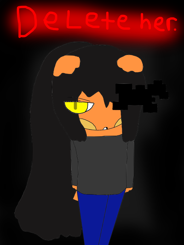 delete her by thebananasplitsau5, oc, drawing