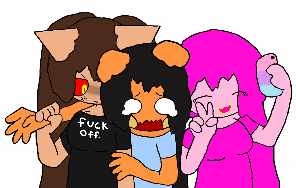 selfie by thebananasplitsau5, oc, drawing
