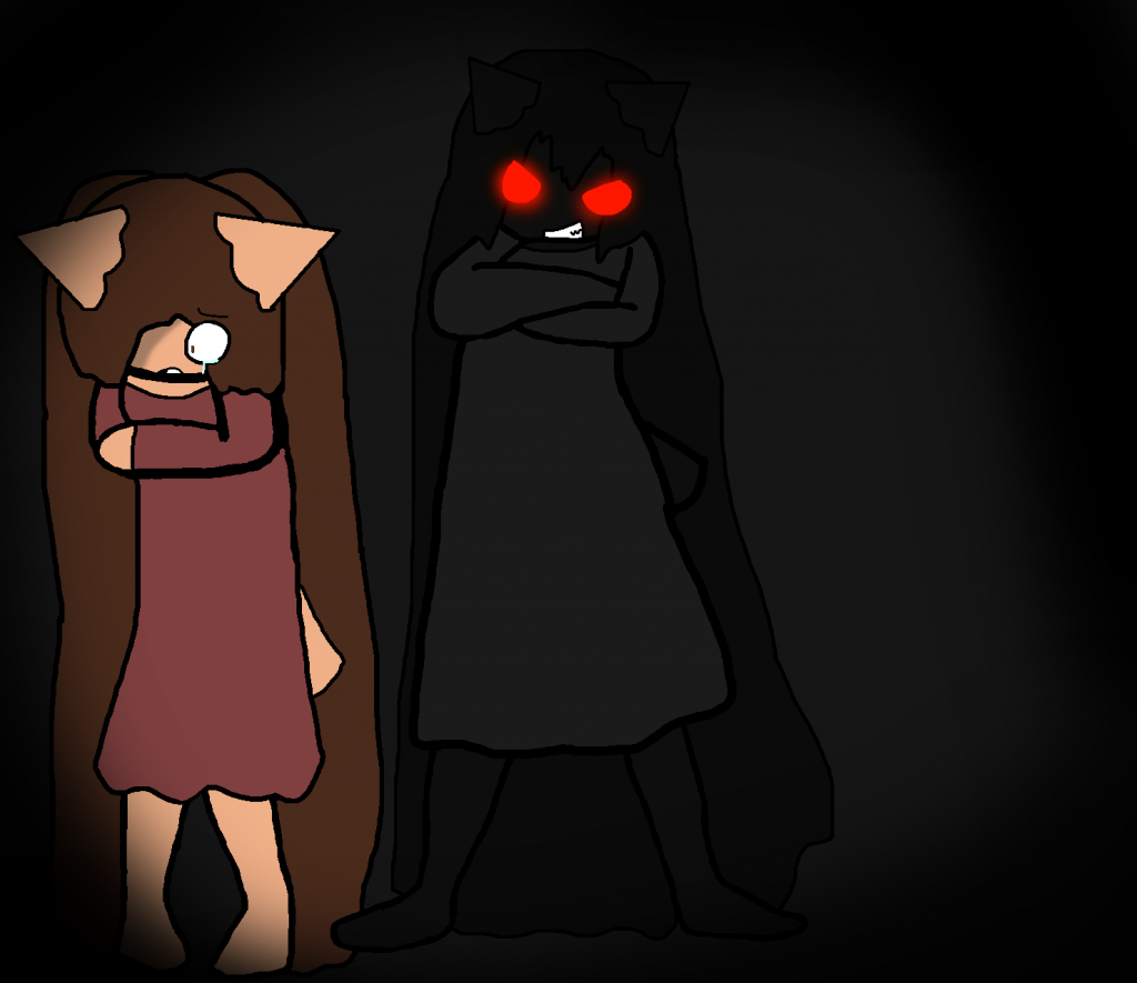 inner demon by thebananasplitsau5, oc, drawing