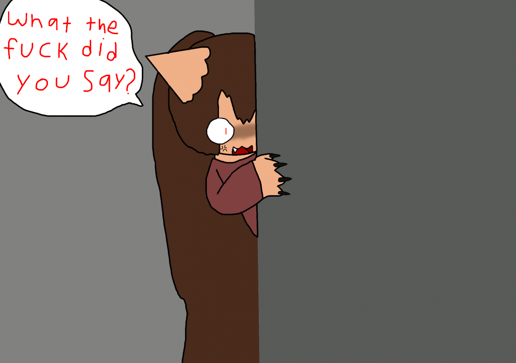 what the fuck did you say by thebananasplitsau5, oc, drawing
