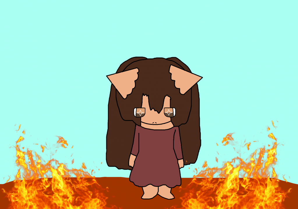 this is fine. by thebananasplitsau5, oc, drawing