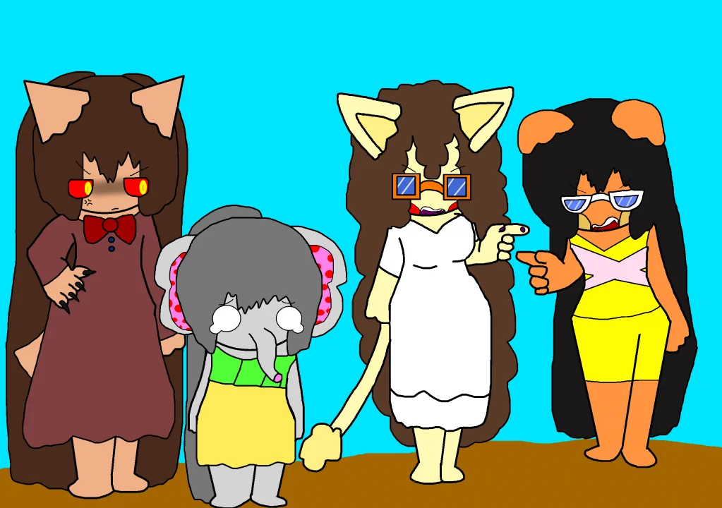 normal family by thebananasplitsau5, drawing, oc