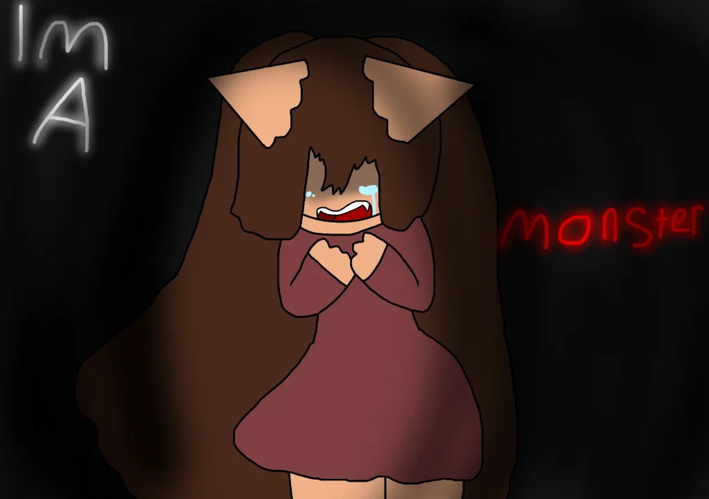 stay away from me by thebananasplitsau5, oc, drawing